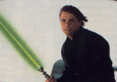 El retorno del Jedi: Luke con sable.